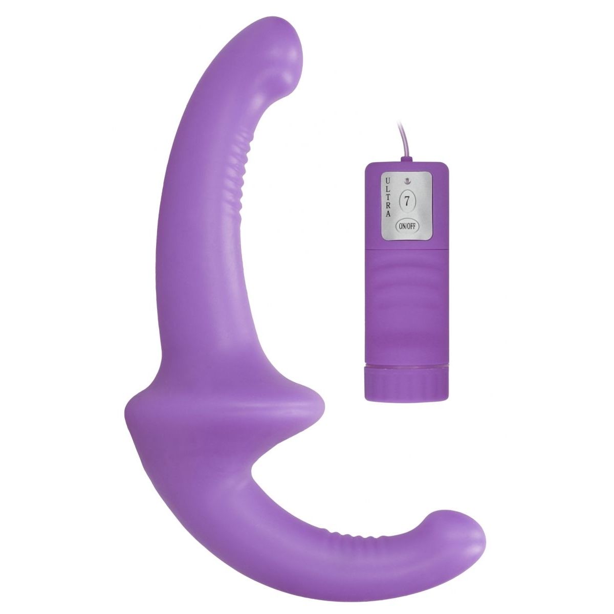 Классный безремневой Страпон с Уникальной Системой Крепления Bend Over Boyfrend Purple
